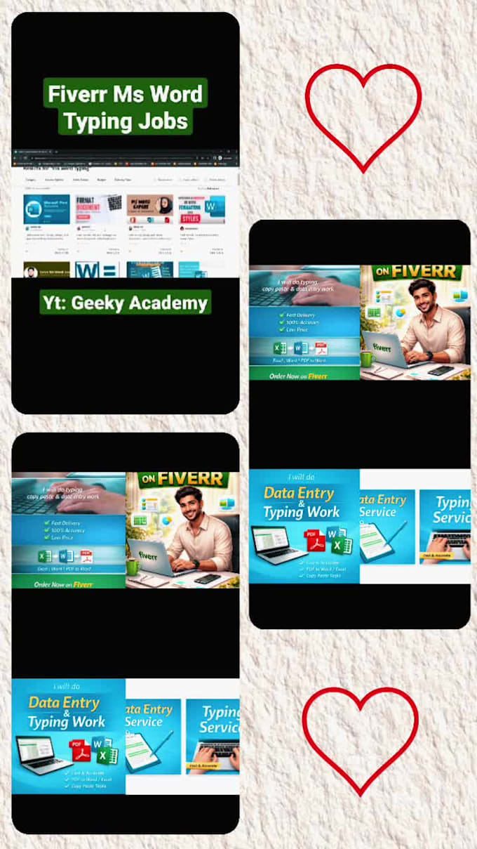 do data entry and typing work fast