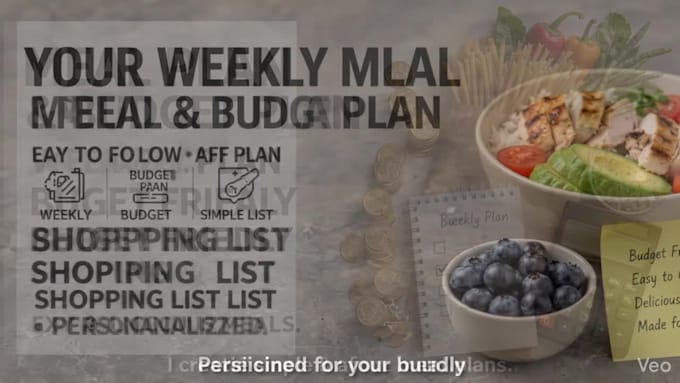 create a personalized meal and budget plan