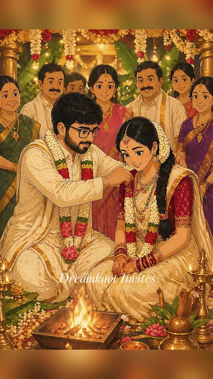 create luxury animated wedding invitation video