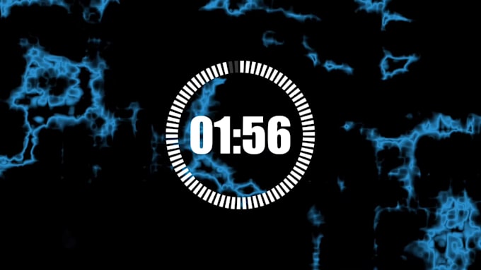 create countdown timer clock animation