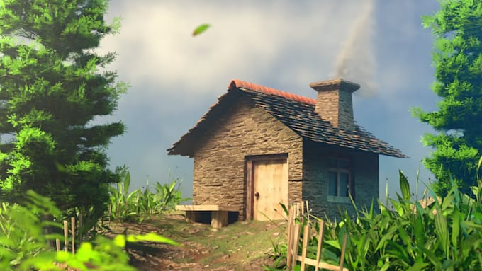 create realistic 3d environment design,hard surface modeling