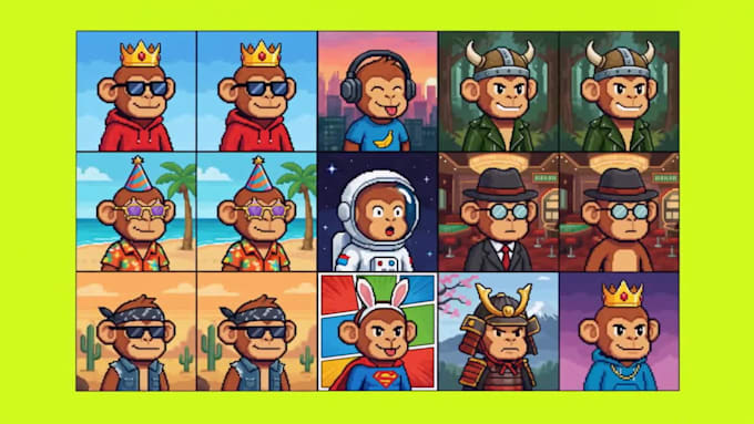 create pixel art nft collections for robinhood chain