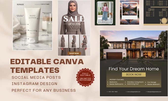 design editable canva instagram posts and templates