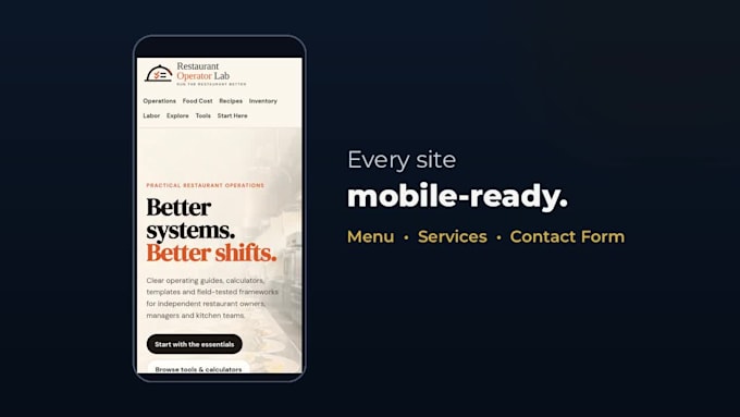 build a restaurant or catering website in wordpress