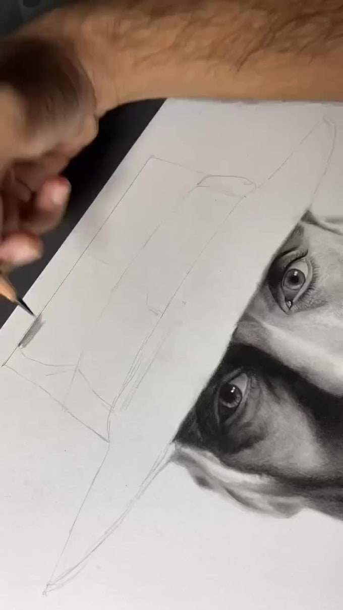 hand draw custom portrait