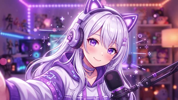 create fantasy anime background music for games vtubers
