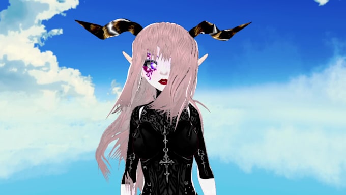 custom vroid 3d character for vtubing