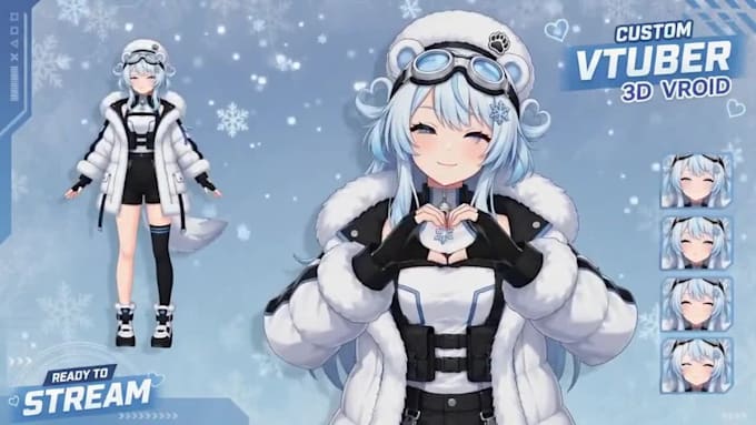 design and rig a custom live2d vtuber model for vtube studio