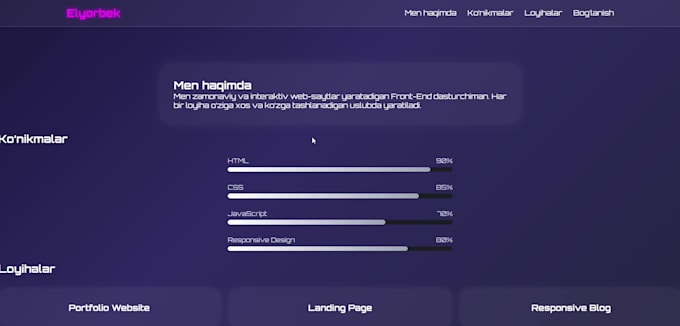 develop custom HTML CSS websites with javascript functionality