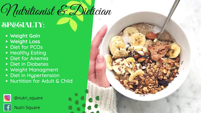 be your nutritionist dietitian and make your meal plan