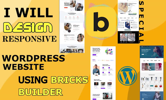 design responsive wordpress website using bricks builder