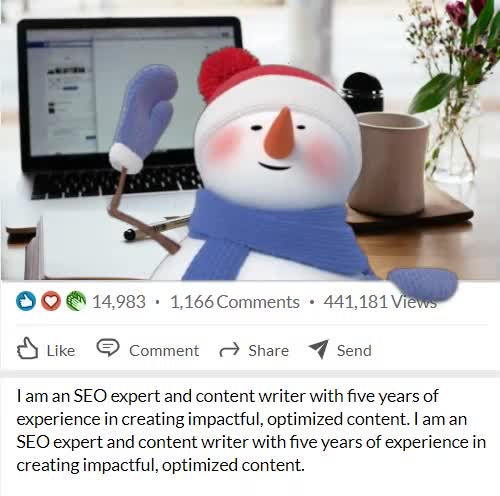 write 30 SEO blog posts monthly with images