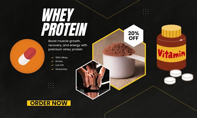 create 3d motion product animation video ads for ebay amazon shopify supplements
