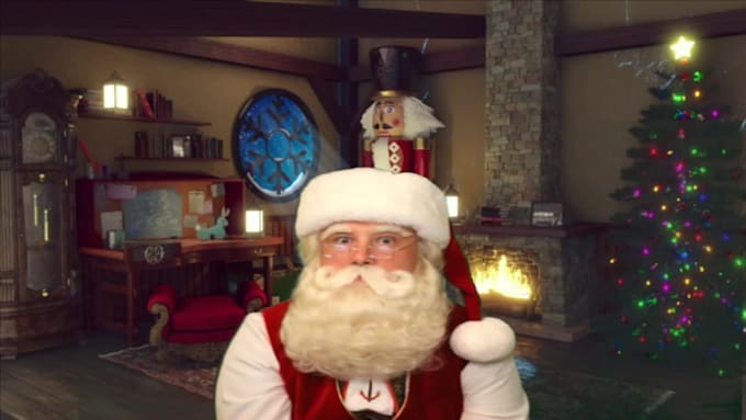 create a personalized video message from santa