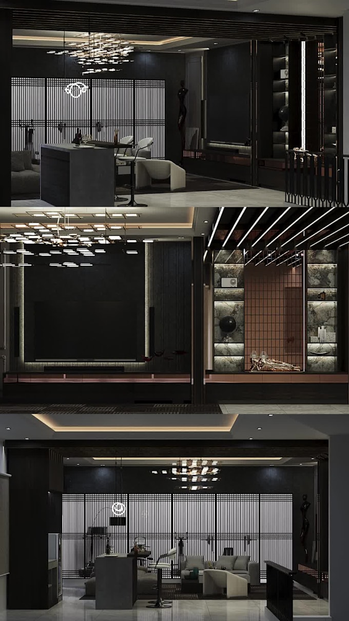 render your  interior design  with corona render