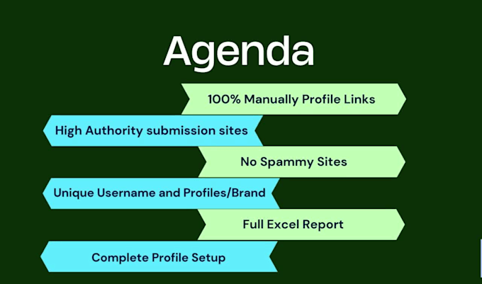 create manually profile backlinks on a high authority profile submission