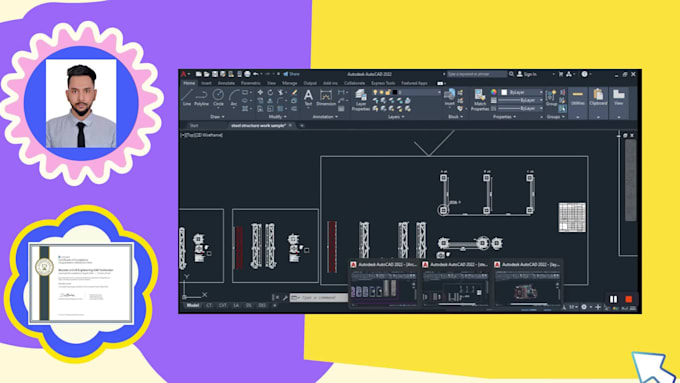 create precise 2d designs as a professional autocad drafter