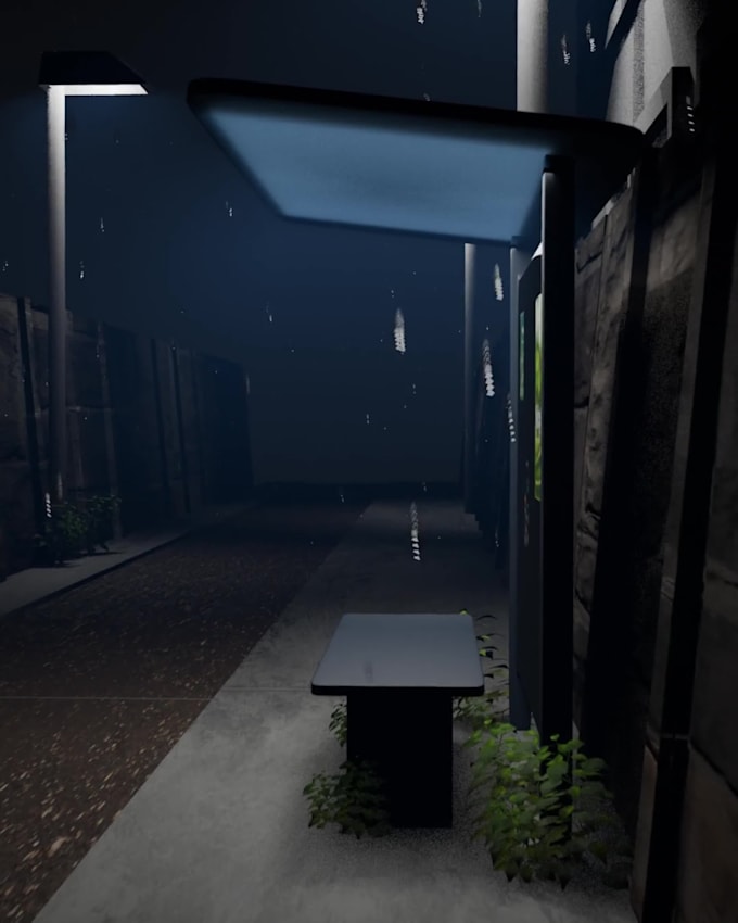 make a 3d background or a 3d environment