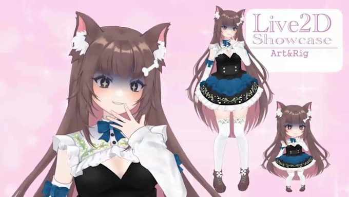 Design and rig live2d vtuber model, 2d vtuber rigging, 2d vtuber model ...