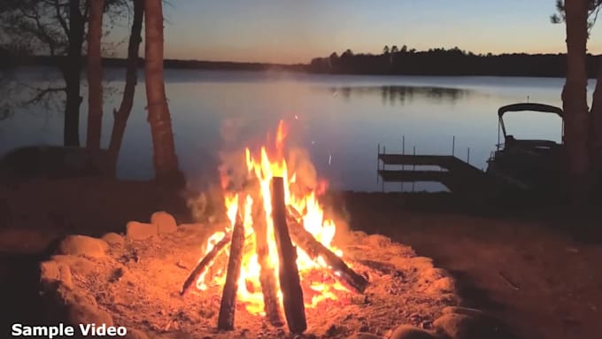 create relaxing fireplace sound meditation video for youtube