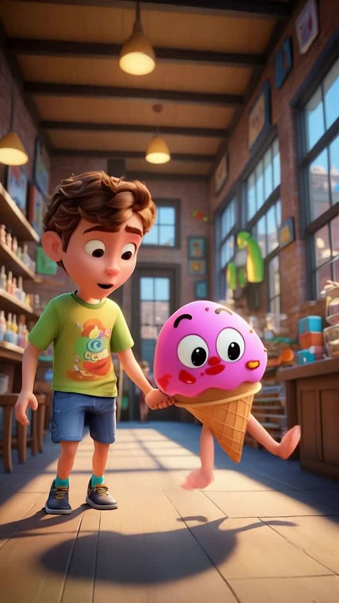 Create ai animation story, ai video art, 3d cartoon for kids by Arooj ...