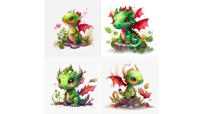 do cute illustrations  and characters for books of childrens