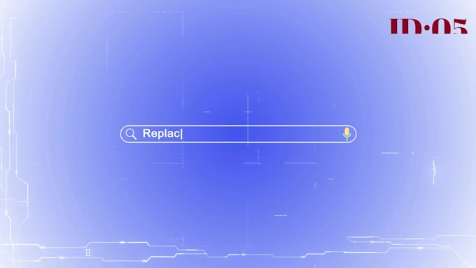 make unique search logo reveal intro