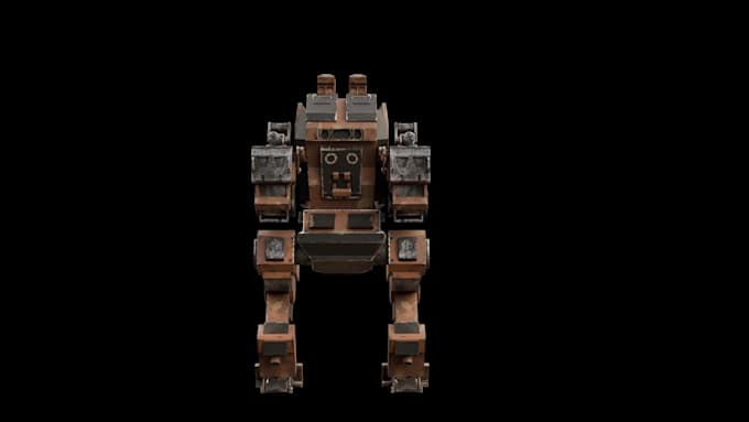 make 3d robot characters in blender