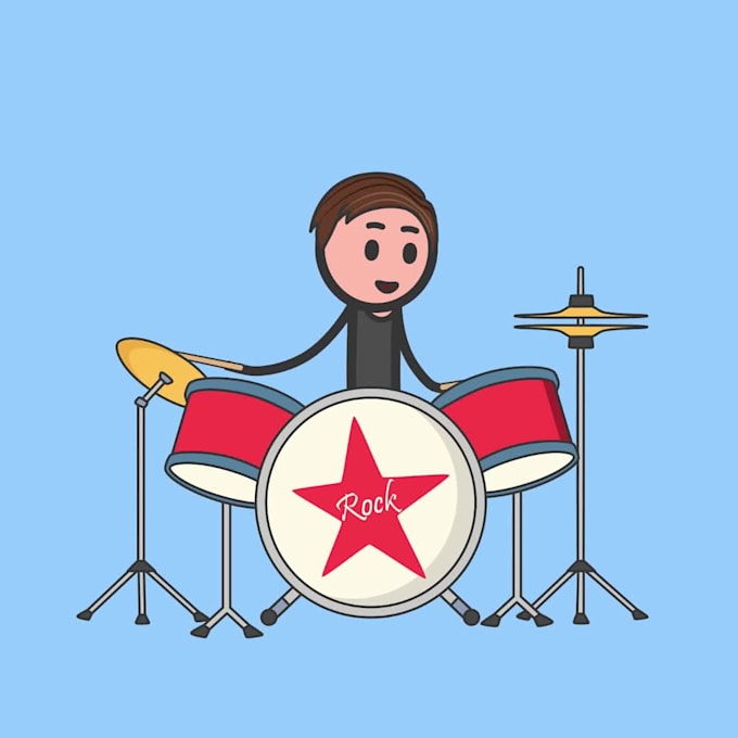 create a stick man illustration and design