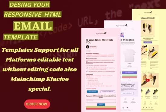 Design professional responsive html email template by Limonislam6847 ...