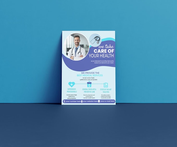 do creative flyer design one pager print ready