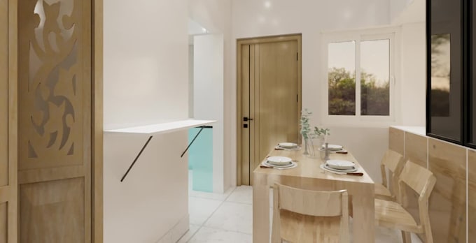 create 3d floorplan with a bird eye view to visualize the room