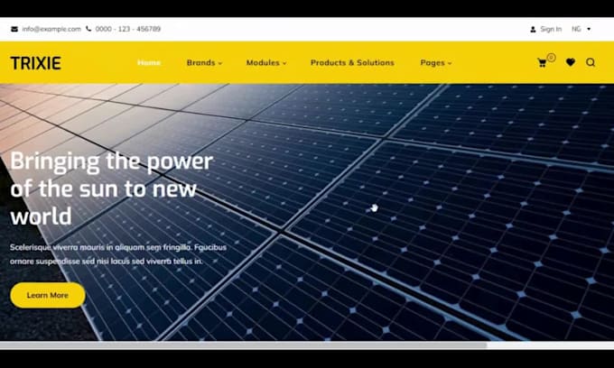 build a high converting solar shopify store and landing page