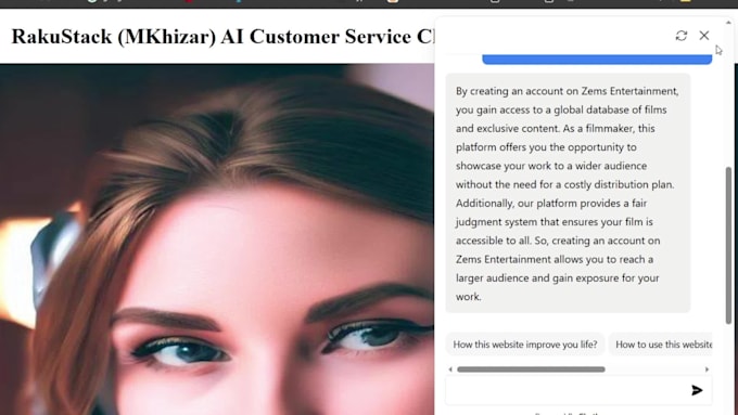 train your website customer service ai chatbot