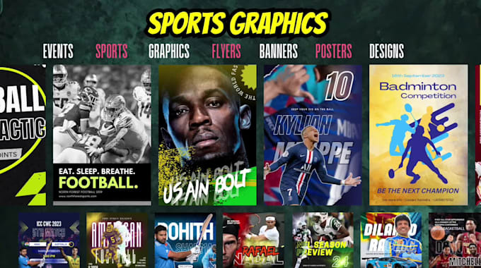 design creative sports graphics