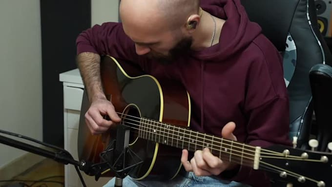 record pro acoustic guitar tracks for your tune