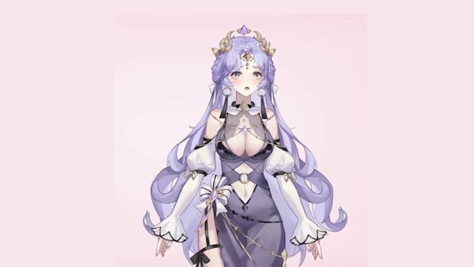 design and rig live2d vtuber model 2dvtuber model vtuber commission 2d anime