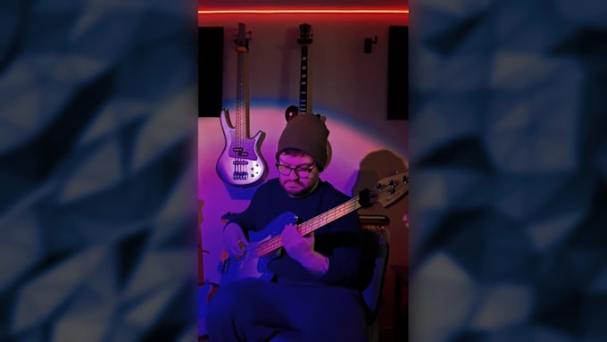 record tight bass guitar for your rock or indie song