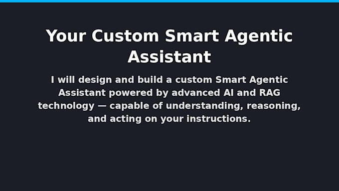 build a custom ai chatbot or rag agent for you