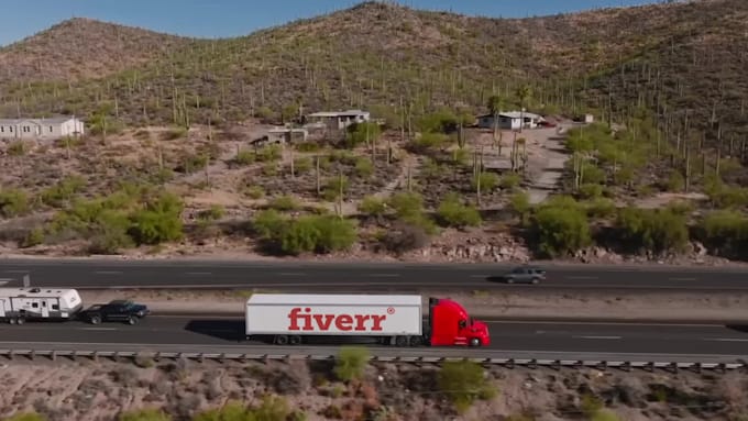 make realistic truck video animation for your business logistics etc