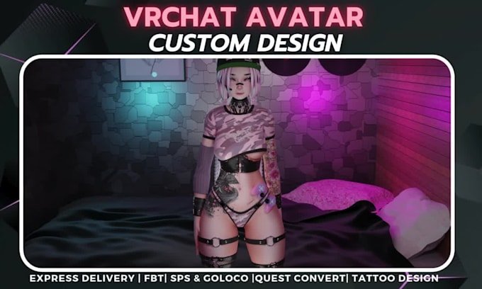 design a custom vrchat avatar for you