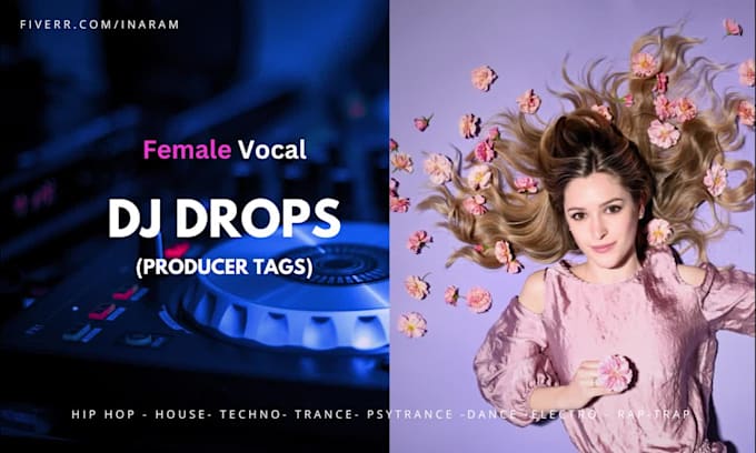 record professional custom female dj drops