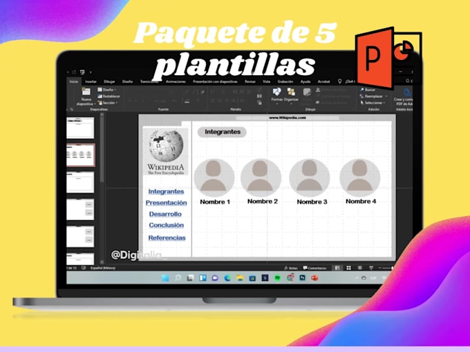 create a professional interactive template