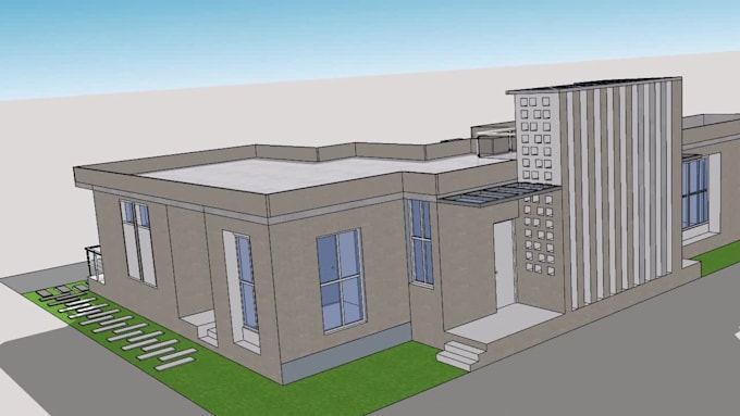 do super fast sketchup 3d models for your architecture project