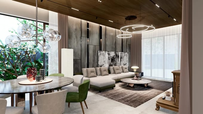 design interior and exterior for your villa, apartment