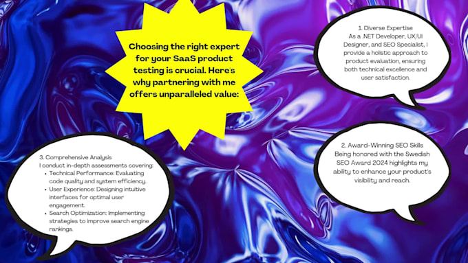 test your saas product with expert UX, dev and SEO feedback