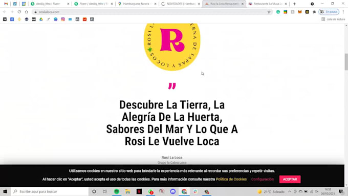 design a website for restaurants