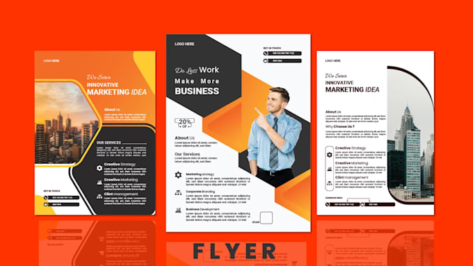 create a professional and custom flyer and brochure