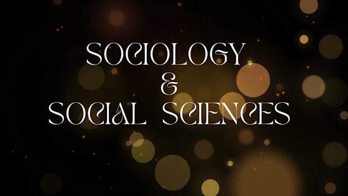 technical articles in sociology and social sciences
