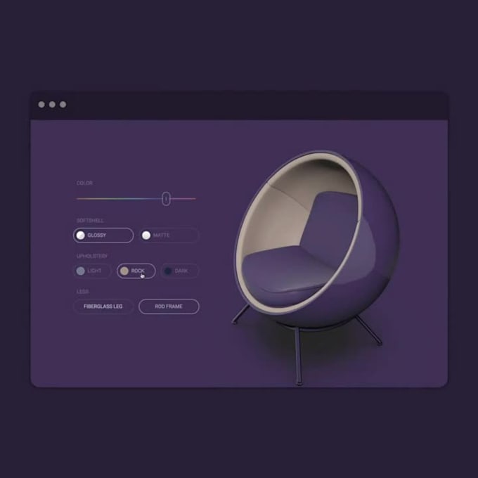 develop interactive 3d website, 3d product configurator threejs webgl verge3d